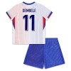 Conjunto (Camiseta+Pantalón Corto) Francia Dembele 11 Segunda Equipación Euro 2024 - Niño